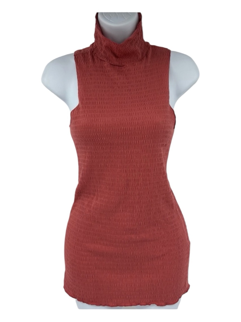 W by Who Wear What When Where Sleeveless Mock Neck Top Size XS NWOT